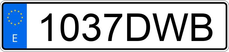 Numer rejestracyjny 1037DWB posiada SEAT TOLEDO Numer rejestracyjny 1037DWB posiada SEAT TOLEDO