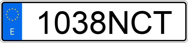 Numer rejestracyjny 1038NCT posiada SYM JET 14 125 LC