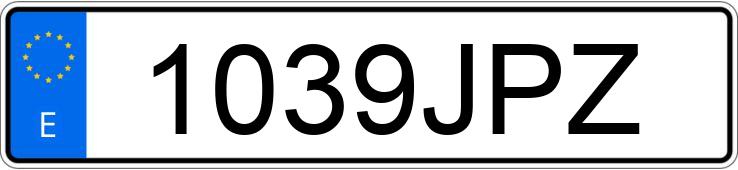 Numer rejestracyjny 1039JPZ posiada FORD MONDEO