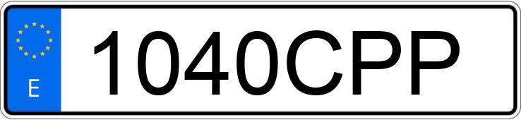 Numer rejestracyjny 1040CPP posiada NISSAN 350 Z