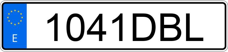 Numer rejestracyjny 1041DBL posiada YAMAHA YZF R1