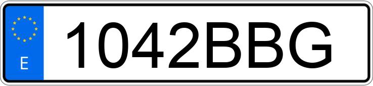 Numer rejestracyjny 1042BBG posiada FORD MONDEO