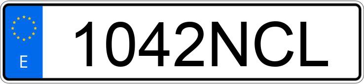 Numer rejestracyjny 1042NCL posiada MERCEDES C (204)