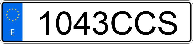 Numer rejestracyjny 1043CCS posiada ALFA ROMEO 156