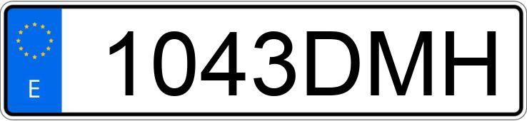 Numer rejestracyjny 1043DMH posiada SEAT TOLEDO