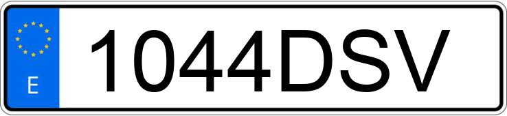 Numer rejestracyjny 1044DSV posiada VOLKSWAGEN GOLF Numer rejestracyjny 1044DSV posiada VOLKSWAGEN GOLF