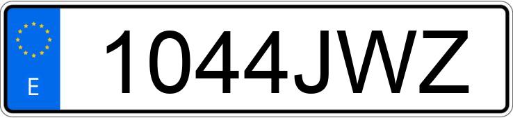 Numer rejestracyjny 1044JWZ posiada FORD MUSTANG Numer rejestracyjny 1044JWZ posiada FORD MUSTANG