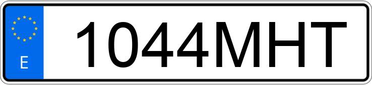 Numer rejestracyjny 1044MHT posiada MERCEDES A (176)