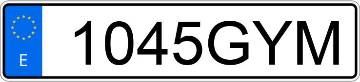 Numer rejestracyjny 1045GYM posiada MINI MINI Numer rejestracyjny 1045GYM posiada MINI MINI