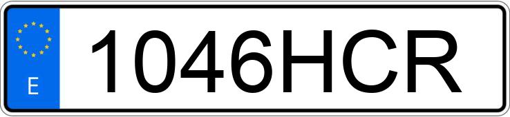 Numer rejestracyjny 1046HCR posiada KIA SPORTAGE