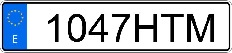 Numer rejestracyjny 1047HTM posiada BMW SERIE 1