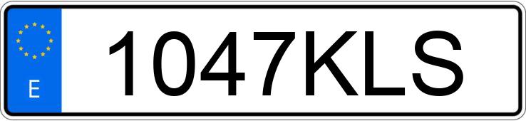 Registreringsnummer1047KLS har VOLKSWAGEN GOLF