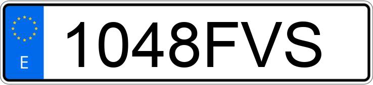 Numer rejestracyjny 1048FVS posiada SEAT IBIZA