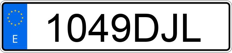 Numer rejestracyjny 1049DJL posiada PEUGEOT 307