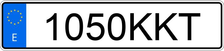 Numer rejestracyjny 1050KKT posiada SEAT IBIZA