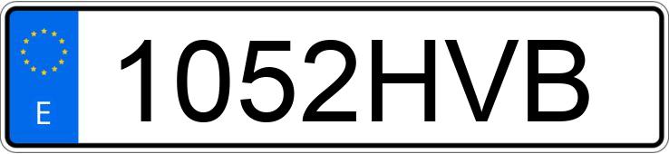 Numer rejestracyjny 1052HVB posiada FORD S-MAX