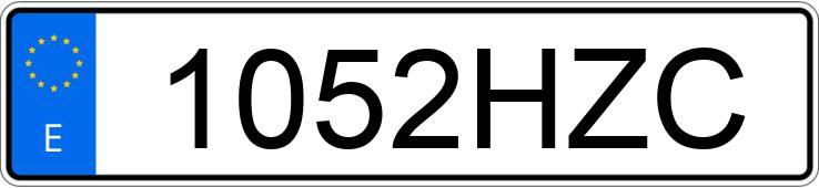 Numer rejestracyjny 1052HZC posiada HYUNDAI I30