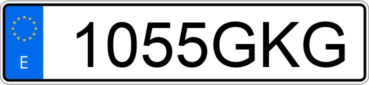 Numer rejestracyjny 1055GKG posiada VOLVO S40