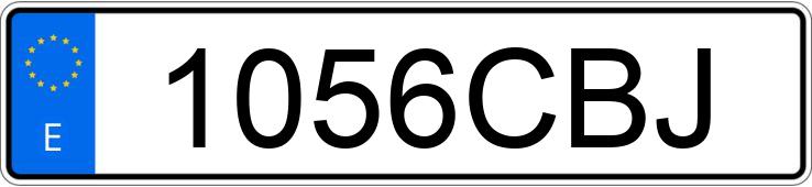 Numer rejestracyjny 1056CBJ posiada PORSCHE 911