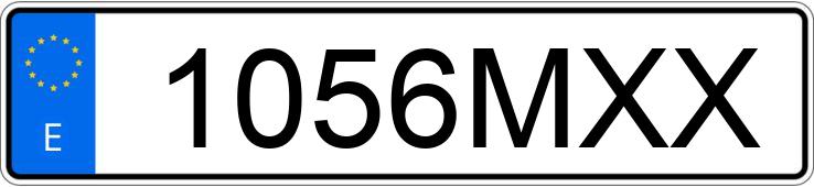 Numer rejestracyjny 1056MXX posiada YAMAHA R 125