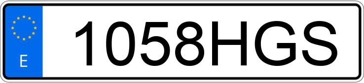 Numer rejestracyjny 1058HGS posiada VOLKSWAGEN PASSAT