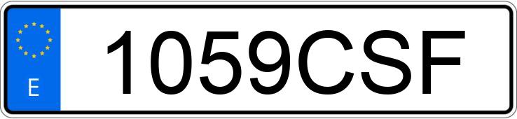 Numer rejestracyjny 1059CSF posiada VOLKSWAGEN LT