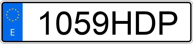 Numer rejestracyjny 1059HDP posiada SKODA OCTAVIA