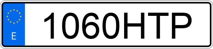 Numer rejestracyjny 1060HTP posiada CITROEN JUMPY