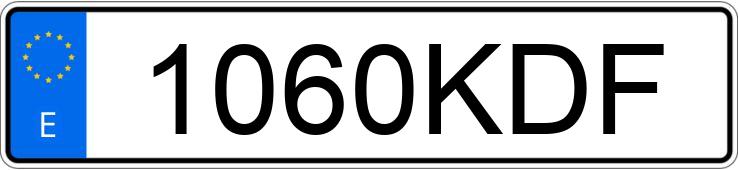 Numer rejestracyjny 1060KDF posiada VOLKSWAGEN GOLF