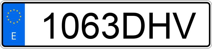 Numer rejestracyjny 1063DHV posiada PEUGEOT PARTNER Numer rejestracyjny 1063DHV posiada PEUGEOT PARTNER