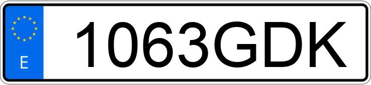 Numer rejestracyjny 1063GDK posiada KIA CEED