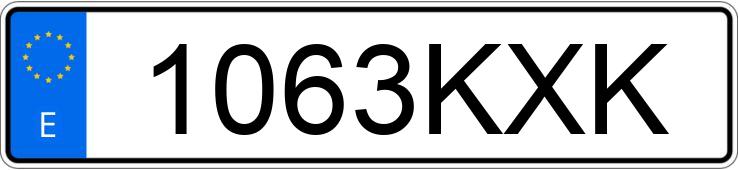 Numer rejestracyjny 1063KXK posiada PEUGEOT RIFTER