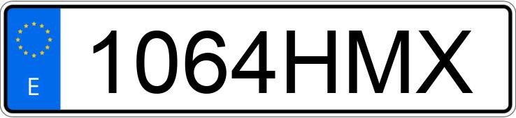 Numer rejestracyjny 1064HMX posiada FORD TRANSIT