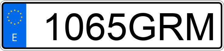 Numer rejestracyjny 1065GRM posiada RENAULT CLIO