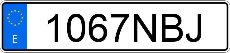 Numer rejestracyjny 1067NBJ posiada MERCEDES C (204)