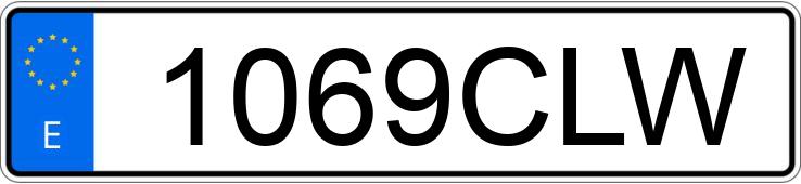 Numer rejestracyjny 1069CLW posiada VOLKSWAGEN POLO