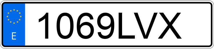 Numer rejestracyjny 1069LVX posiada MERCEDES C (204)