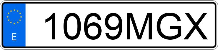 Numer rejestracyjny 1069MGX posiada BMW X2