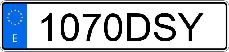 Numer rejestracyjny 1070DSY posiada PEUGEOT 307 Numer rejestracyjny 1070DSY posiada PEUGEOT 307