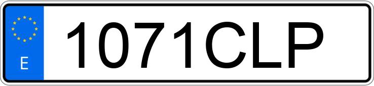 Numer rejestracyjny 1071CLP posiada SEAT IBIZA