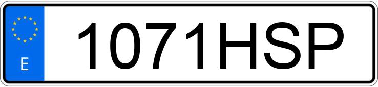 Numer rejestracyjny 1071HSP posiada BMW SERIE 1