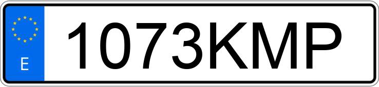 Numer rejestracyjny 1073KMP posiada VOLVO V40