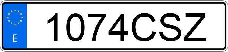 Numer rejestracyjny 1074CSZ posiada SEAT IBIZA Numer rejestracyjny 1074CSZ posiada SEAT IBIZA