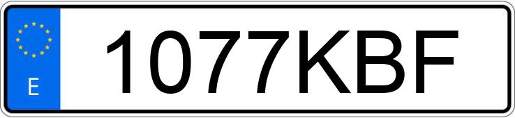 Numer rejestracyjny 1077KBF posiada MERCEDES VIANO