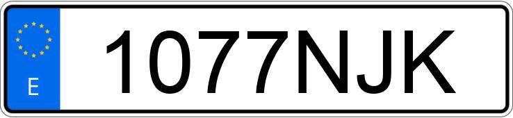 Numer rejestracyjny 1077NJK posiada MERCEDES CITARO