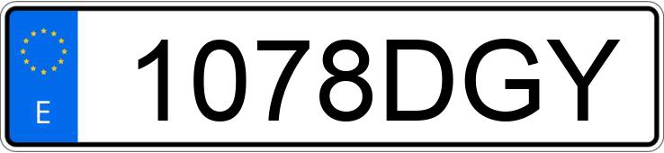 Numer rejestracyjny 1078DGY posiada BMW SERIE 5