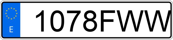 Numer rejestracyjny 1078FWW posiada KIA CEED