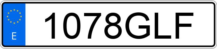 Numer rejestracyjny 1078GLF posiada JAGUAR XF