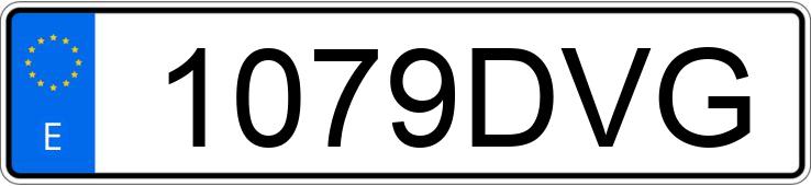 Numer rejestracyjny 1079DVG posiada TOYOTA AVENSIS