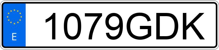 Numer rejestracyjny 1079GDK posiada FIAT DUCATO